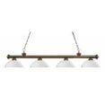 thumbnail image 1 of 4 Light Billiard Light Antique Brass Steel  Glass, 1 of 1