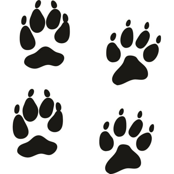 Wall Design Pieces Coyote Animal Paw Print Design Home 16 X 316 Inches