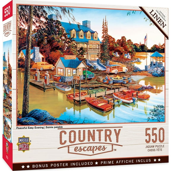 MasterPieces 550 Piece Jigsaw Puzzle - Peaceful Easy Evening - 18"x24"