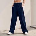 thumbnail image 4 of Women's Wide Leg Sweatpants High Waisted Baggy Lounge Pants with Pockets Soft Oversized Joggers, 3XL, 4 of 6