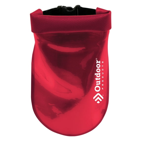 Outdoor Products Valuables Dry Pouch Watertight Roll Top Seal, Red, Unisex, 0.5 L