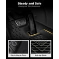 thumbnail image 5 of 3W Floor Mats Fit For Toyota Sienna 2021-2024 7 Seat 2nd and 3rd Row Custom Fit Floor Liner for Sienna Black TPE All Weather Car Mats, 5 of 5
