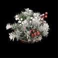 thumbnail image 2 of Artificial Christmas Hanging Basket,Decorated,Berry Clusters, Christmas-Collection Decor B, 2 of 5
