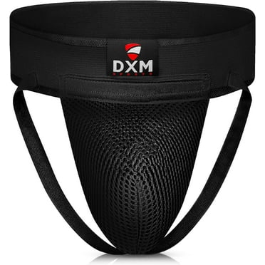 DXM SPORTS Mesh Groin Protector for Boxing, MMA, Fighting, Sports - Medium, Black