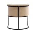 thumbnail image 4 of Ceets  Mid-Century Modern Art-Deco Industrial Bali Dining Chair Tan, 4 of 5