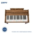 thumbnail image 4 of Piano digital ZIPPY Kids de 37 teclas con banco y cancionero, color nogal, 4 of 5