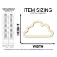thumbnail image 2 of Unfinished Wood Cloud Outline Shape | DIY Craft Cutout | up to 46" DIY 36" / 3/4", 2 of 3