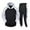 White, variant on Men's Suits Product Classification and Title Autumn Winter Set with Leisure Zipper Sweatshirt and Trousers Sports Suit Red 2XL