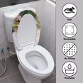 thumbnail image 4 of HELLHERO Keep Dust Stain Polyester Fabric Toilet Dust Cover Set Universal Durable Lid Cover Set for Toilet Stretch for Household, 4 of 8