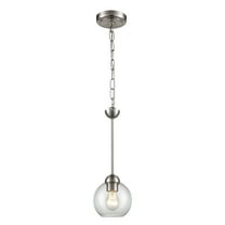 Elk Home 6-Inch Wide Astoria Pendant, Transitional, Brushed Nickel