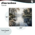 thumbnail image 4 of Stupell Industries Coastal Fall Lake Reflection Canvas Art, 20 x 16, by Franklyn Gregory, 4 of 8