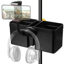 FUTUREORYY Black Mic Stand Cup Holder for Musicians 1 Set 8.45X6.88X3.93in