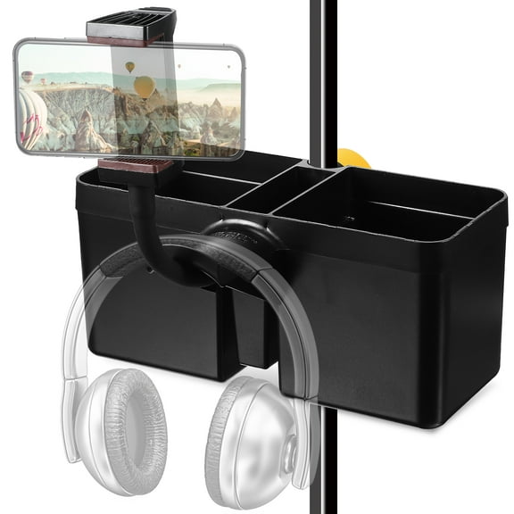FUTUREORYY Black Mic Stand Cup Holder for Musicians 1 Set 8.45X6.88X3.93in