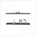 thumbnail image 6 of Floating Shelves Set of 2, Modern Wall Mounted Space Saver | Matte Gray | Engineered Wood, 6 of 7