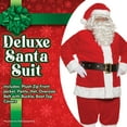 thumbnail image 3 of UNDERWRAPS Red Plush Santa Suit - 6 PIECE Plush Santa Costume Christmas Suit Red Santa Claus Costume, Soft Plush Costume Adult with Santa Hat and Boots, 3 of 6