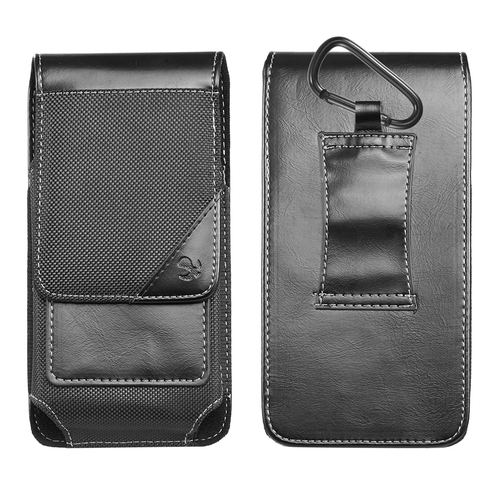 LG LPIP8LLU31VBK 5.5 in. Luxmo No.31 Vertical Universal Leather Pouch for iphone - Black - image 2 of 8