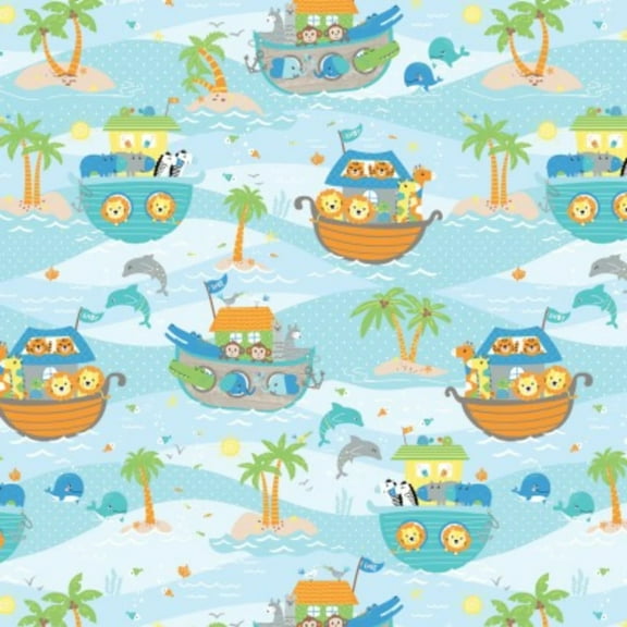 Noah's Journey Noah's Journey Scenic Cotton Fabric