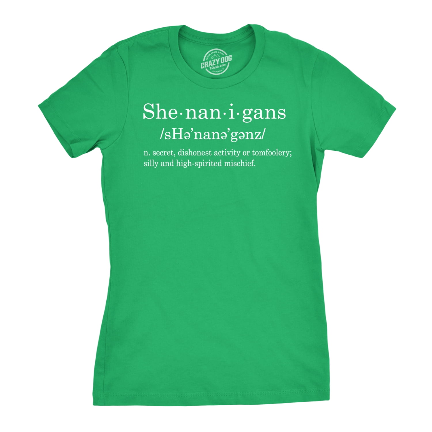 LET THE SHENANIGANS BEGIN Ladies Organic T-Shirt Irish Ireland St Patricks Day
