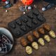 thumbnail image 1 of Fiudx Ofertas del día Molde de Halloween con forma de esqueleto cerebral, 10 moldes para velas con forma de calavera y forma de cerebro, 1 of 7