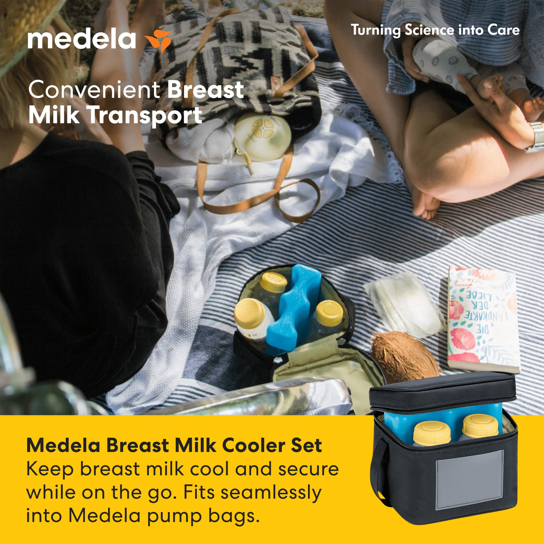 Medela Breast Milk Cooler Bag Set, 10 piece set