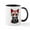 White/Black Inside, variant on CafePress - Cute Red Day Of The Dead Kitten Cat Mugs - 11 oz Ceramic Mug - Novelty Coffee Tea Cup