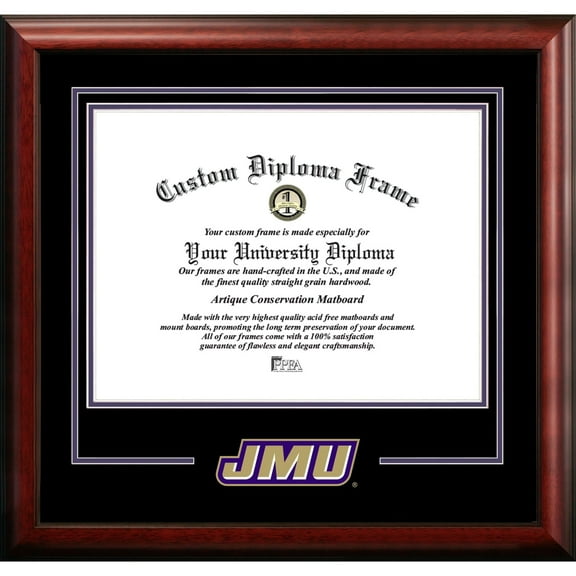 James Madison Dukes 12" x 16" Spirit Diploma Frame