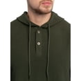 thumbnail image 5 of Wrangler Workwear Men's Texture Fleece Pullover Henley Hoodie, Size S-3XL, 5 of 11