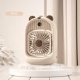 thumbnail image 1 of Feltree Mini USB Desktop Air Cooler and Humidifier with 4 Speeds, Portable Evaporative Cooler for Office Home and Student Use, Built-In Battery, Quiet Operation, 1 of 8