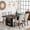 Black, variant on 63 Inch Farmhouse Dining Table For 4-6 People Wooden Kitchen Table With Storage Shelves Thick Tabletop Sturdy Wooden Legs For Dining Room Living Room (Light Brown)