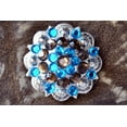 thumbnail image 2 of 8 Hilason Western Berry Conchos Glass Rhinestones Bling 1.5" Tack cowgirl, 2 of 7