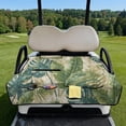 thumbnail image 2 of Whosucclay Leaves Pattern Quilted Golf Cart Seat Covers 4 Convenient Pockets Golf Cart Seat Cushion Cover, All-Season Comfortable for 2-Person Golf Carts EZGO, 2 of 9