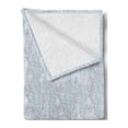 thumbnail image 2 of Marble Print Soft Flannel Fleece Blanket, Stained Look Jumble Pattern of Stain Details in Pastel Colors, Cozy Plush for Indoor and Outdoor Use, 50" x 60", Baby Blue Ceil Blue White, by Ambesonne, 2 of 5