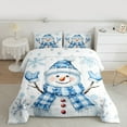 thumbnail image 3 of Castle Fairy Kids Winter Snowflakes 3-Piece Full Size Comforter Sets,Christmas Snowman Bedding Comforter Set,Festival Xmas Lightweight Bedding Sets,Microfiber Bedroom Decor, 3 of 9