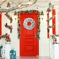 thumbnail image 7 of Kingtowag 2026 Christmas Wreath for Front Door 15.74" White Snow Flocked Christmas Artificial Flocked Tree Branch Wreath for Home Wall Window Indoor Outdoor, 7 of 7