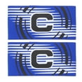 thumbnail image 1 of FONDOTIN 2Pcs Football Captain Armbands Blue Polyester Team Leader Soccer Accessory, 1 of 6