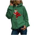 thumbnail image 1 of Hauts de Noël pour Femmes, Chandails Décontractés de Noël pour Femmes, Hauts à Capuche, Chandails Imprimés pour Dames, Blouse, T-Shirt, 1 of 4