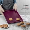 thumbnail image 4 of KitchenAid Aluminized Steel Nonstick 13x18-inch Baking Pan and Cookie Sheet Slider, Beetroot Purple, 4 of 8