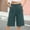 #492-Green, variant on Womens Shorts Five Length Drawstring Elastic Waist Side Pocket Solid Soft Breathable Casual Linen Shorts Gift