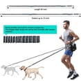 thumbnail image 4 of Correa de manos libres para perros SHINE HAI, retráctil, con doble correa para 2 perros, 4 of 8