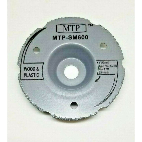 MTP SM600 Saw Max 3" Wood Plastic Segment Carbide Circular  Saw Max SM20 and Rotozip zipsaw RFS1000