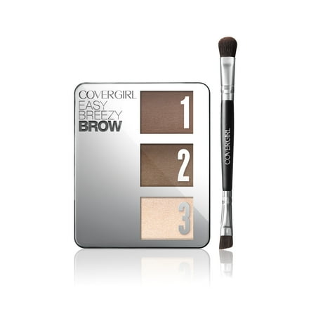 COVERGIRL Easy Breezy Brow Powder Kit, 705 Rich (Best Eyebrow Powder Kit)