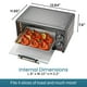 thumbnail image 3 of Elite Gourmet ETO490 Horno tostador de encimera de 9 L/4 rebanadas con temporizador de 30 minutos, control de temperatura ajustable, incluye bandeja para hornear y rejilla, hornear, asar, tostar, negr, 3 of 5