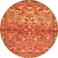 thumbnail image 1 of Ahgly Company Indoor Round Persian Orange Traditional Area Rugs, 5' Round, 1 of 1