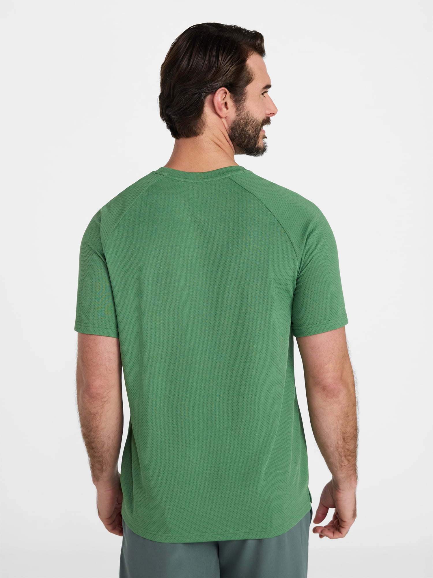 Athletic Works Men's and Big Men's DriWorks Mesh Tee with Short Sleeves, Sizes XS-5XL
