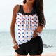 thumbnail image 1 of Trajes de baño para mujer Traje de baño conservador de cintura alta de dos piezas con estampado del Día de la Independencia de moda Trajes de baño para mujer Trajes de baño para mujer Trajes de baño d, 1 of 5