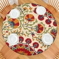 thumbnail image 2 of Round Elastic Tablecloth,Waterproof Table Cover,Pioneer Table Cloth Fits 36"-44" Round Tables for Dinner Outdoor Picnic Flowers, 2 of 3