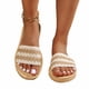thumbnail image 4 of Sandalias de Deslizamiento Planas de Zapatillas de Pie Abierto de las Mujeres con Suela Suave para el Uso Casual de la Playa de Verano Al Aire Libre, 4 of 8