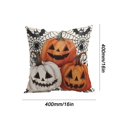 thumbnail image 3 of Halloween Linen Throw Pillow Case Cushion Cover Home Sofa Decor, 3 of 5
