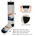 thumbnail image 3 of FORMRS Womens Knee High Socks Casual Long Thick Travel Daily Wear, 2 Pairs, Abstract Landscape, 3 of 6