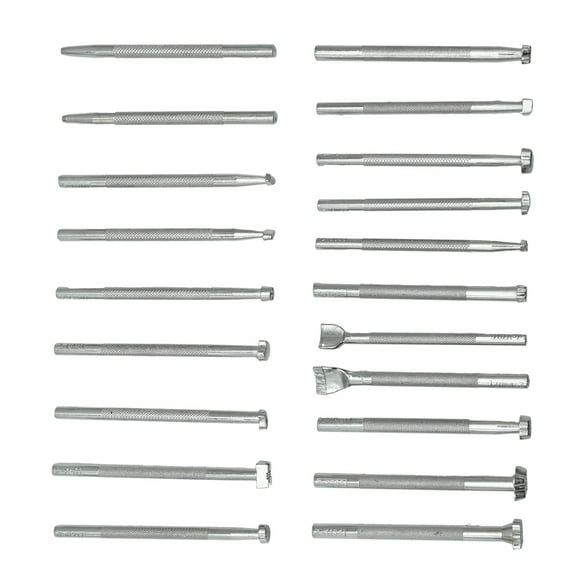 20 Pcs Leather Stamping Tools, Carving Craft Stamps Punch, Special Shape Different Patterns for Carving Craft Leather Working Professional